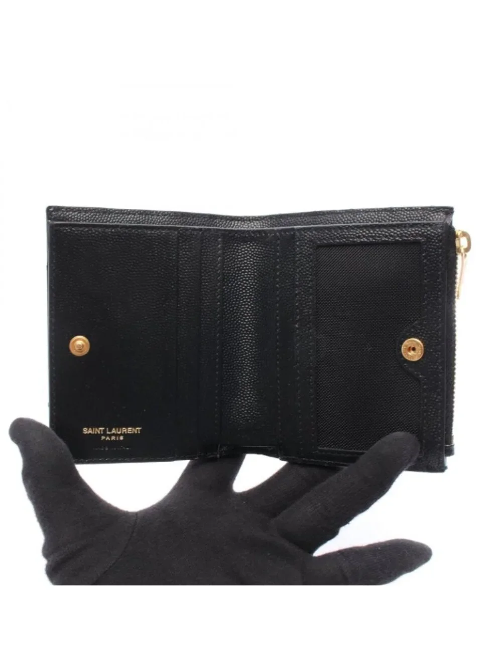 Saint Laurent Paris Bifold Wallet Monogram Leather